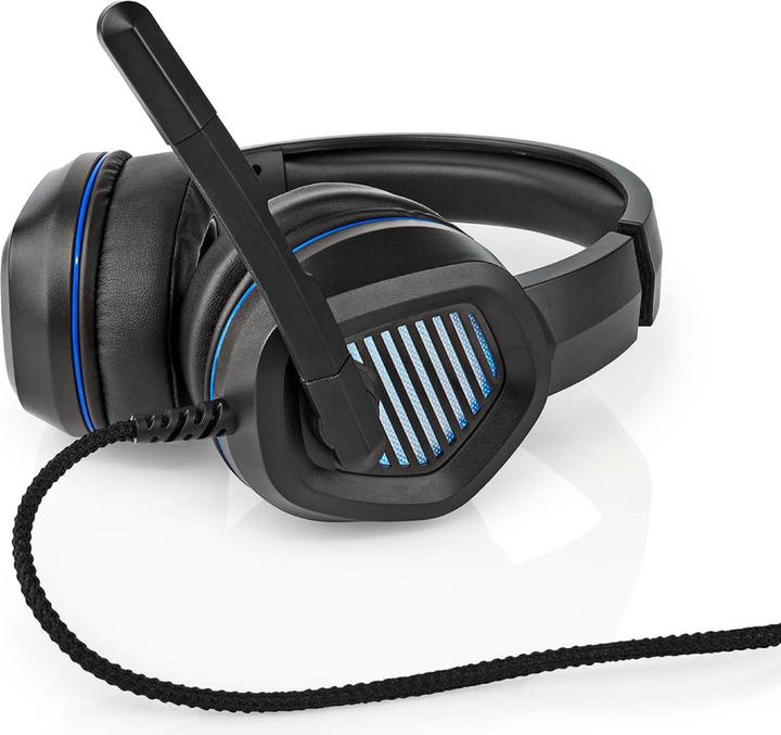 Actual product image Nedis Gaming Headset | Over Ear | Surround | USB Type-A | Foldable Microphone | 2.10 m | LED (Cable)