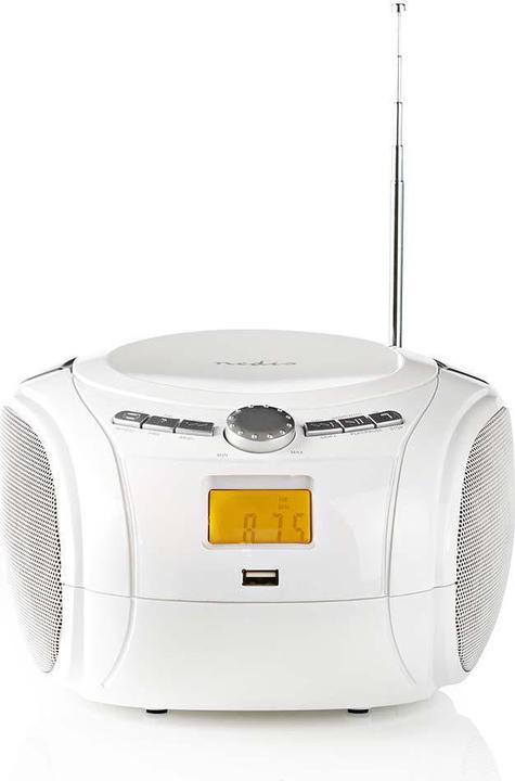 Nedis SPBB100WT - Wit - Audio - Wit (FM, Bluetooth)