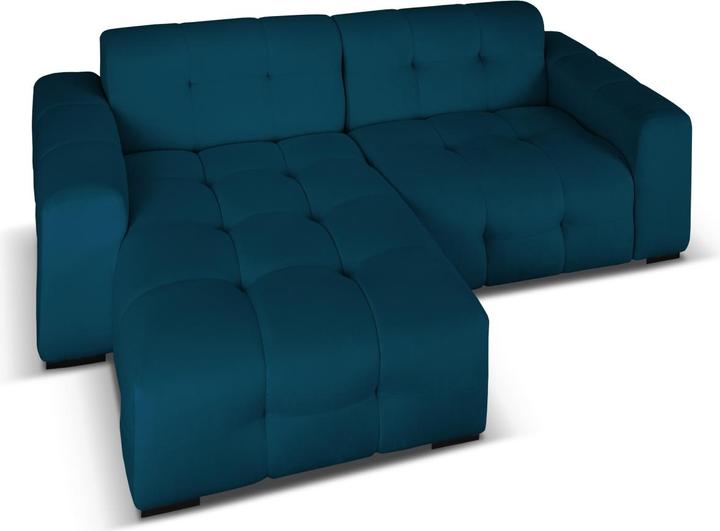 Actual product image Micadoni Velvet Left Corner Sofa, "Kendal", 4 Seats, 256x173x79Made in Europe (Corner sofa)