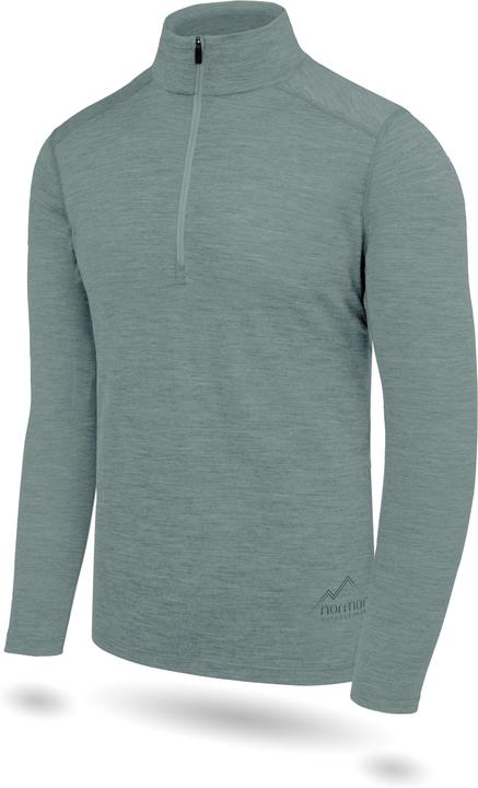 Produktbild Normani Herren Merino Langarm mit 1/4 Zipper Canberra - 1583 (S)
