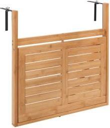 Produktbild Wenko Bambus Balkon-Klapptisch Mod. Waikiki zum Einhängen an Balkongeländer (64 cm)