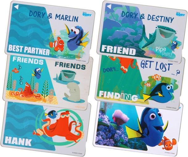 Produktbild Disney Findet Dorie IC-Karten Aufkleber Dori & Hank
