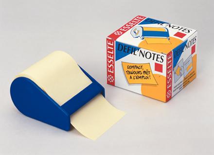 Actual product image Dymo Esselte sticky notes on roll, 10 m x 60 mm, equipped with dispenser and tear-off blade