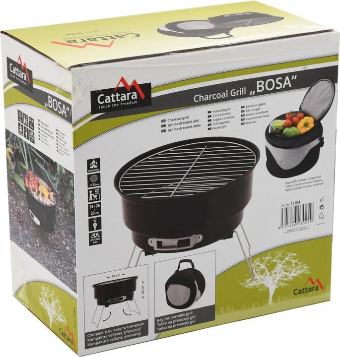 Produktbild Cattara BOSA tragbarer Holzkohlegrill mit Tasche (24 cm)