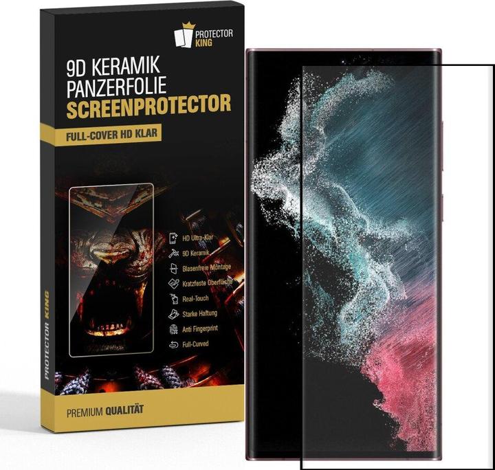 Produktbild Protectorking 3x Ceramic-Glass Full Cover HD Klar (3 Stück, Samsung Galaxy S23 Ultra)