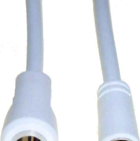 Produktbild E+P FP 25 2.5m F plug coax plug Weiss Koaxialkabel (Antennenkabel)