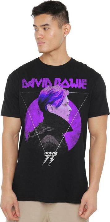 Immagine prodotto David Bowie 75 Maglietta Logo del Profilo Laterale Uomo (L)