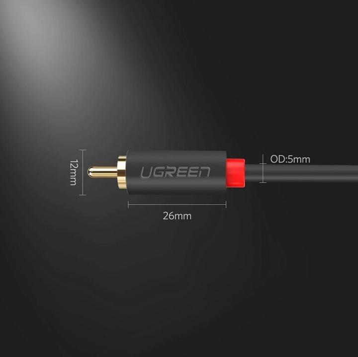 Produktbild Ugreen AV104 2x RCA (Cinch) to 2x RCA (Cinch) Cable 1m (black) (1 m, Cinch)