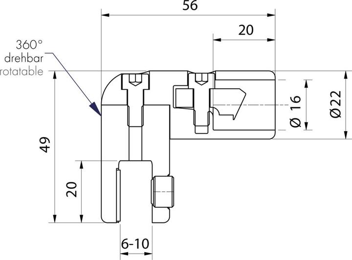 Actual product image Pauli+Sohn Adapter extended for stabilizer bars