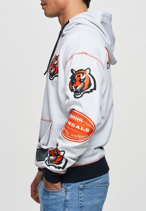 Immagine prodotto Recovered Felpa con cappuccio in pile Re:covered - INK DYE Cincinnati Bengals (L)