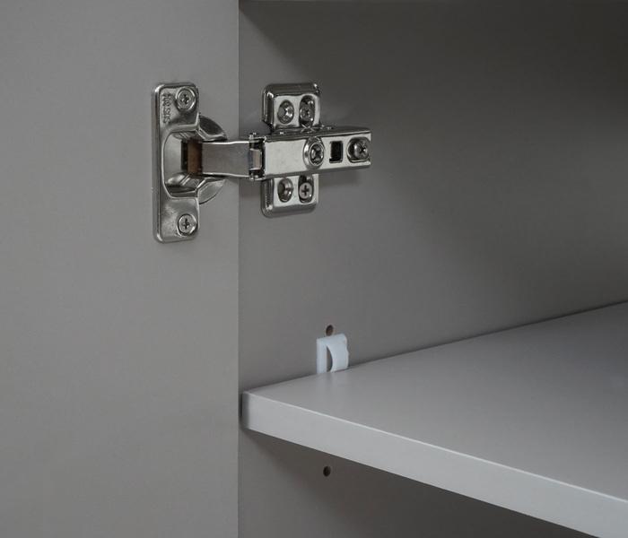 Immagine prodotto Mendler Mobile base per lavabo, mobile base per lavabo per il bagno, grigio lucido da 60 cm (60 x 46 x 48 cm)