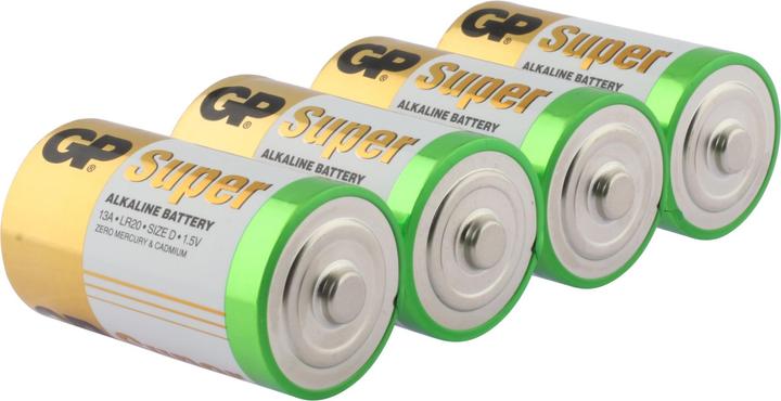 Immagine prodotto GP Batteries Batterie D Mono Super, 4 Stück (4 pz., Specifico del dispositivo)