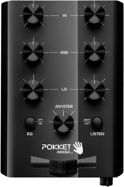 Produktbild Pokketmixer Mini DJ Mixer Schwarz (Line-Mischer)