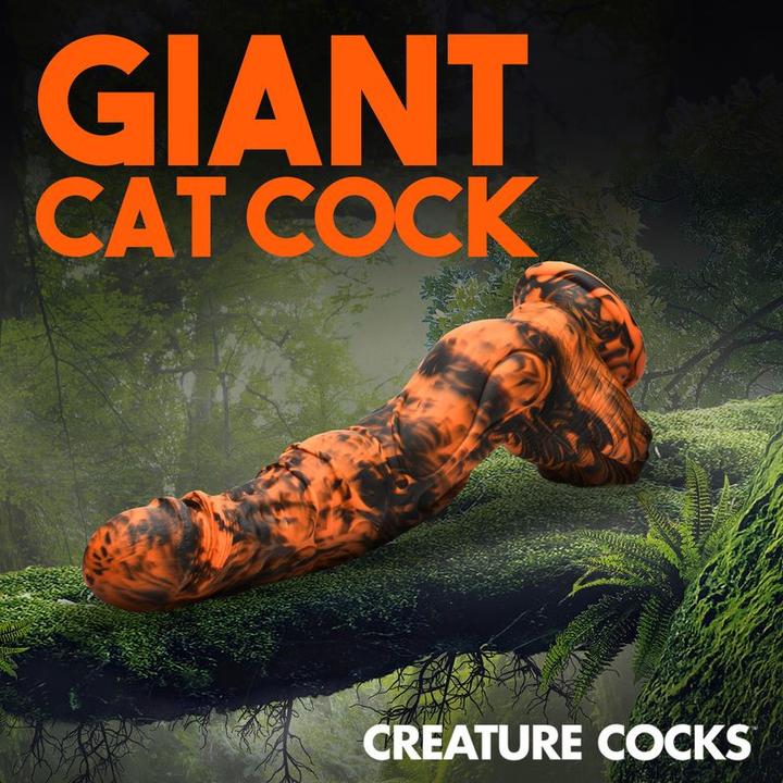 Actual product image Creature Cocks Sabretooth - Silicone Dildo/Black