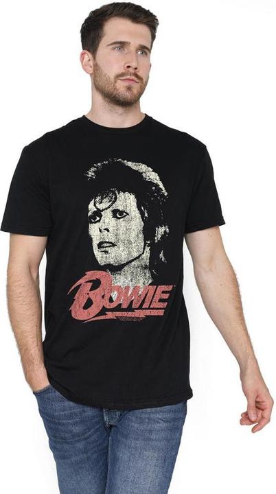 Immagine prodotto David Bowie Maglietta Effetto invecchiato Uomo (4XL)