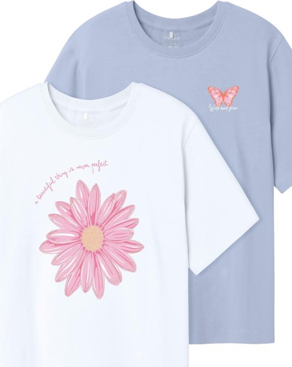 Produktbild Name it T-Shirt HELKA Kurzarmshirt 2er Pack (122)