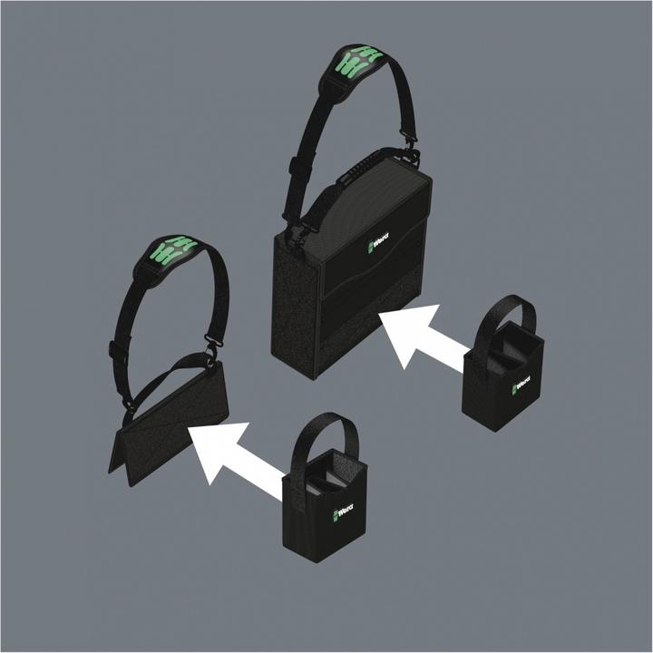 Produktbild Wera Kraftform 2go 100 (Schlitzschrauben, Torx (TX), Pozidriv-Kreuzschlitz (PZ), Phillipps-Kreuzschlitz (PH))