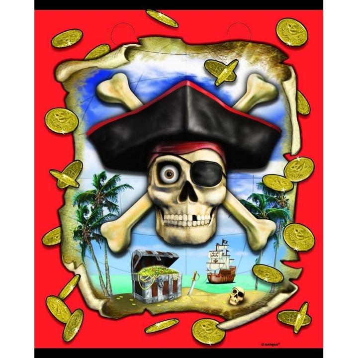 Produktbild Unique Party PiratenKopfgeldPlastiktüten (8erPack)