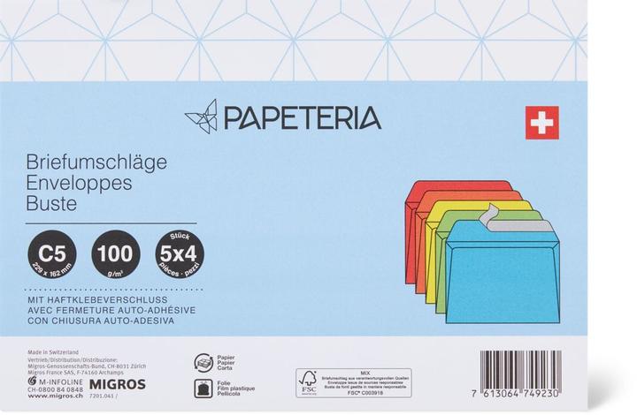 Actual product image Papeteria C5 Envelopes (C5, 20 x)