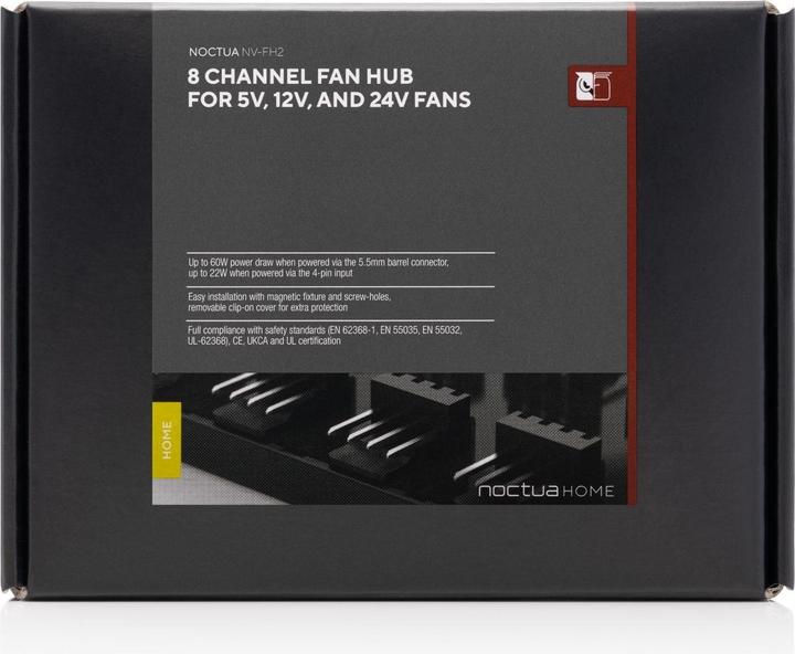 Productafbeelding Noctua NV-FH2 8-poorts ventilatorhub (zwart) (8 Ventilator)