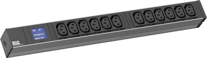 Bachmann ALLNET 19zbh. Power strip,12xcolddevices(C13)->plug(CEE7), power measurement