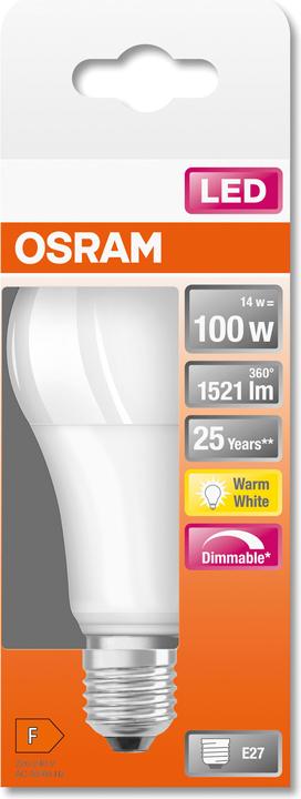 Actual product image Osram Superstar Classic A (E27, 13 W, 1521 lm, 1 x, F)