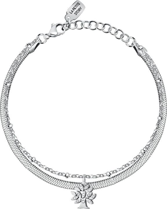 La Petite Story Family Tree of Life Armband (19 cm, Edelstahl)