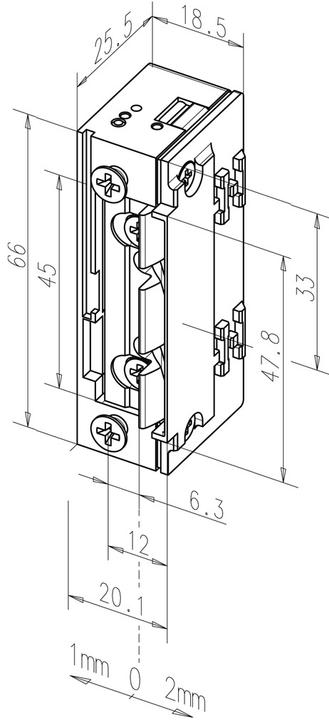 Produktbild effeff Elektro-Türöffner 118.13 ProFix 2 (Indoor)