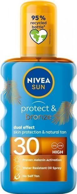 Immagine prodotto NIVEA Olio abbronzante Sun Protect & Bronze Spf30 200Ml (Olio abbronzatura, SPF 30, 200 ml)