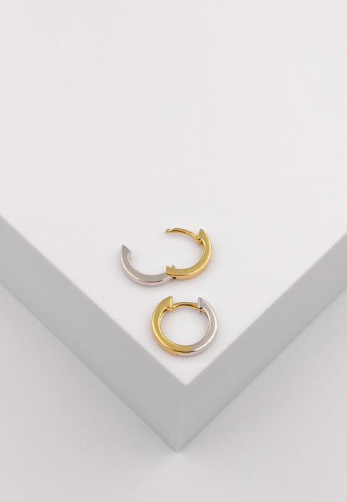 Image du produit Muau Créoles (750, Or blanc, Or jaune 18 K)