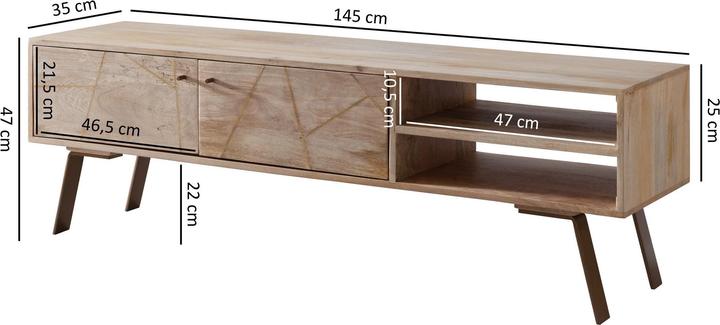 Produktbild FineBuy Hendrik (145 x 35 x 47 cm)