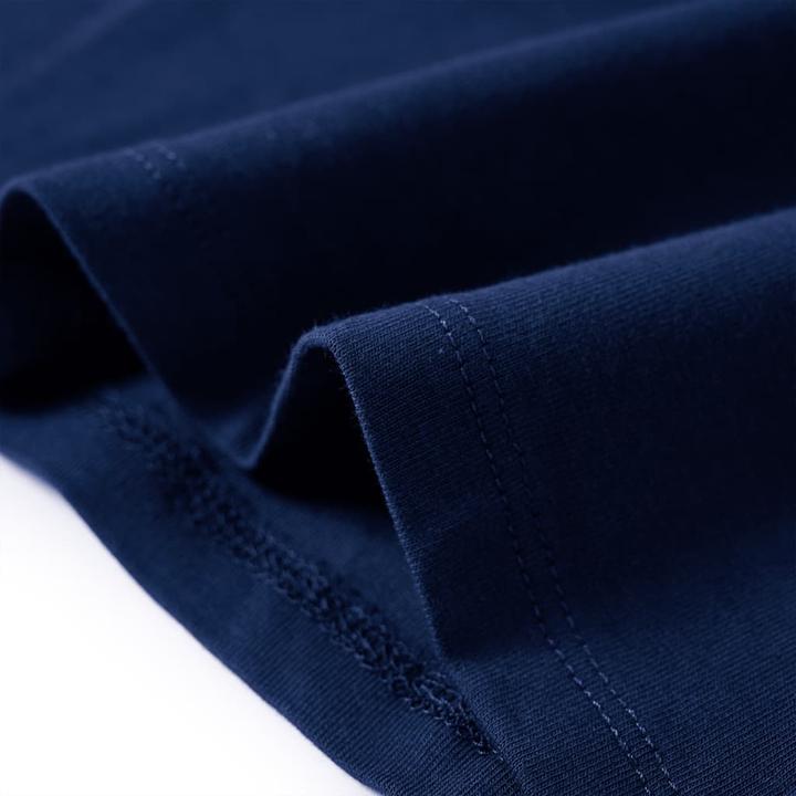 Immagine prodotto VidaXL Camicia da bambino a maniche lunghe blu navy 128,Materiale: 95 % cotone (128)