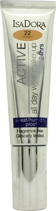 Actual product image Isadora Active All Day Wear Foundation 35ml - 22 Honey (22 Honey)