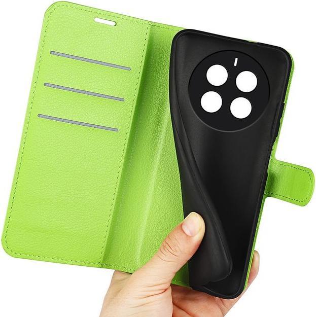 Actual product image MU Classic Litchi Leather Bookcover Series (Realme 12)