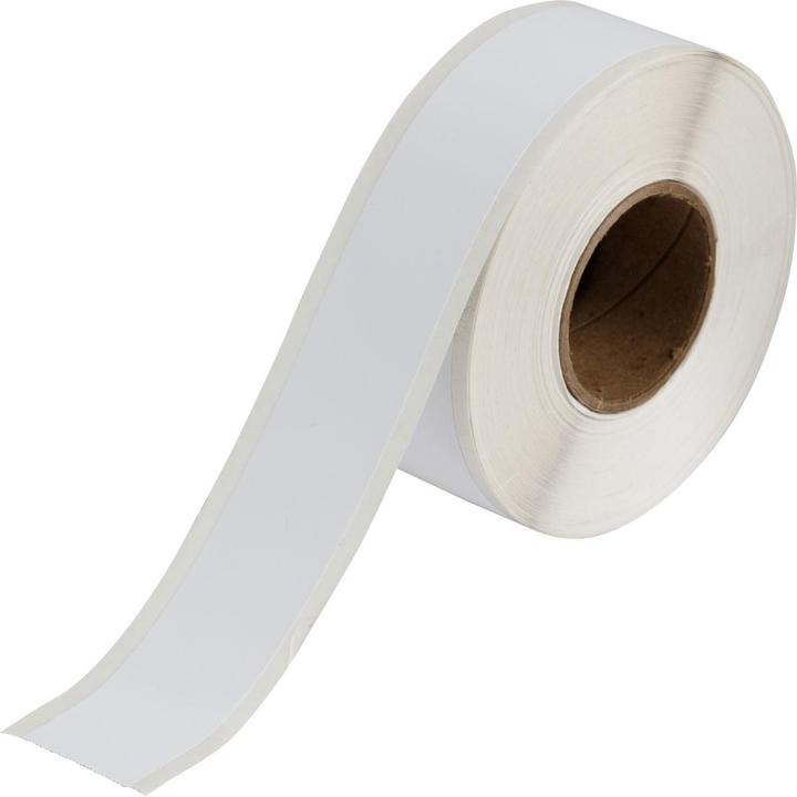 Brady J20C-1125-2569, Inkjet Polyester Folie, Weiss, matt, 28.58 mm x 30.48 m, permanent, Endlos (2.86 cm)
