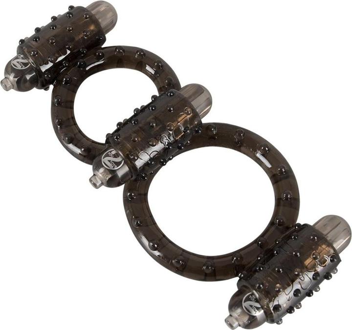 Actual product image Seven Creations Cock N Balls Vibro Harness (3 cm)