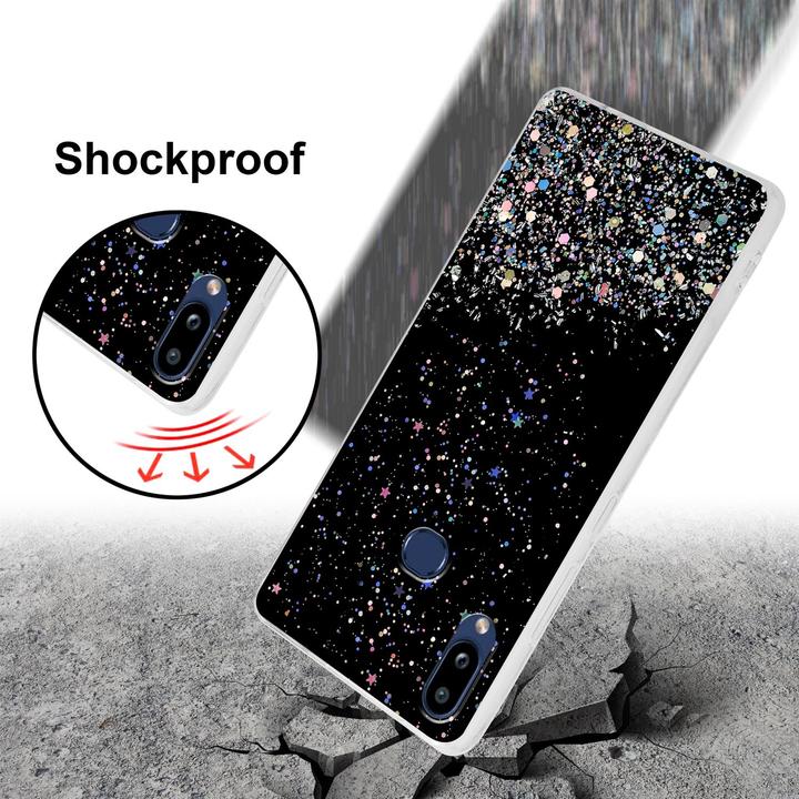 Productafbeelding Cadorabo TPU hoes fonkelende glitters (Samsung Galaxy A10s, Samsung Galaxy M01s)