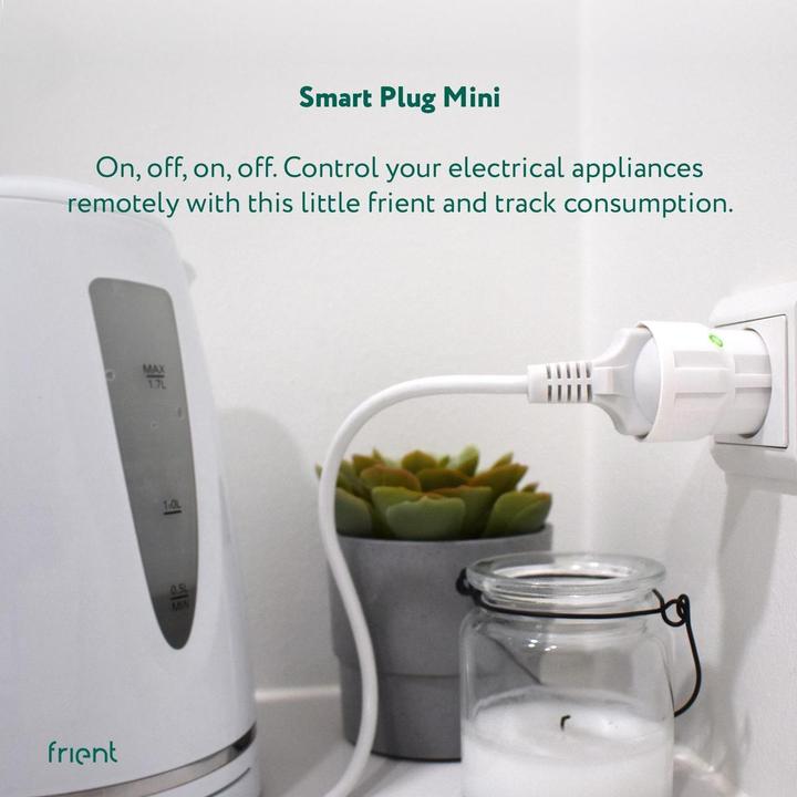 Actual product image Frient FRIZSPLZB-141 - Smart Plug Mini 2 (Type F) - Schuko (Zigbee)