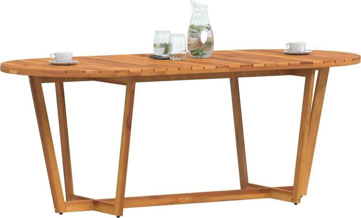 Produktbild VidaXL Garten-Esstisch Oval 200x90x75 cm Massivholz Akazie (200 cm)
