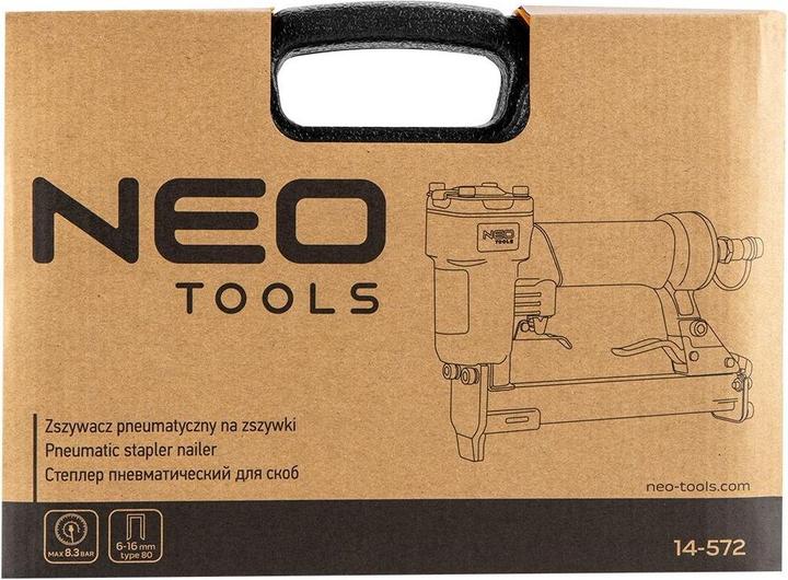 Actual product image Neo PNEUMATIC STAPLER 6-16 MM STAPLLES 80 TYPE 14-572