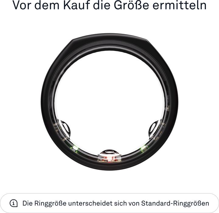 Actual product image Oura Ring Gen3 Heritage (9, Black)