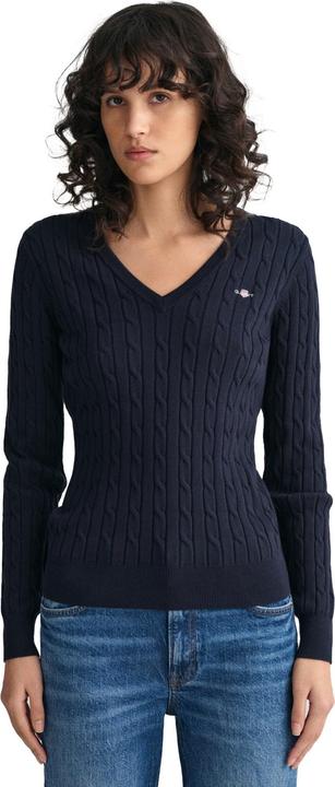 Produktbild GANT Stretch Cotton Cable V-Neck (L)