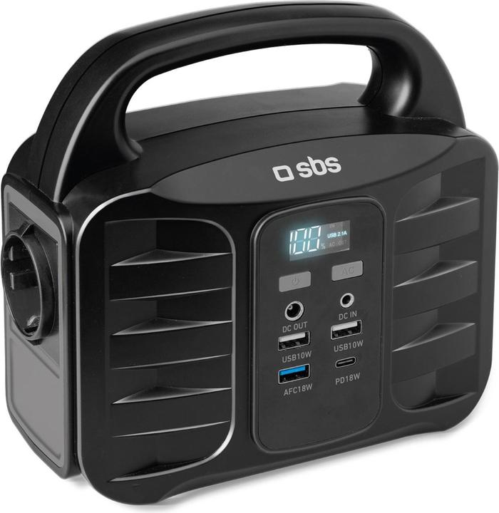 Produktbild SBS Tragbare Powerstation 150W Fast Charge schwarz (150 Wh, 4.40 kg)