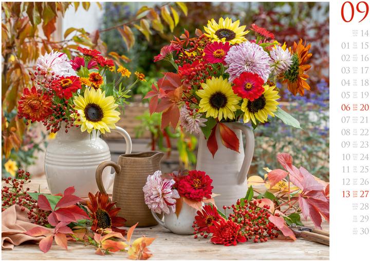 Produktbild Blumenzauber Kalender 2026 (45 x 33 cm, Deutsch, Französisch, Englisch)
