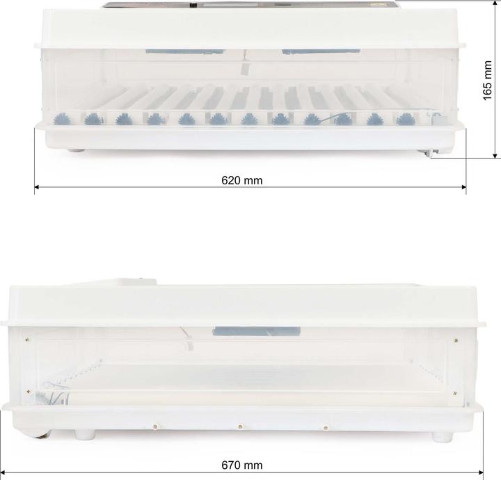 Produktbild Wiltec Fudajo Vollautomatischer Flächenbrüter Brutmaschine 128 Eier Inkubator Hühner