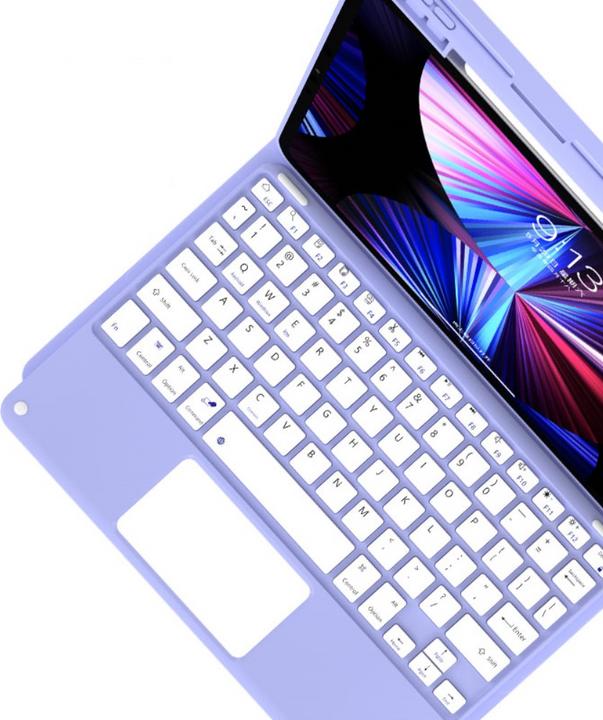 Actual product image Apfelkiste Leather case with detachable Bluetooth keyboard + pencil holder (QWERTY) - Black (iPad Air 10.5, IPad 10.2 (2019/2020/2021), iPad Pro 10.5)