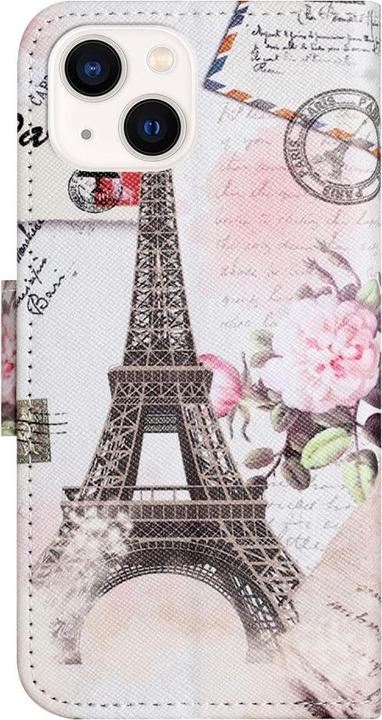 Image du produit Ueli Express iPhone 15 Livre Etui avec porte-carte Tour Eiffel (Apple iPhone 15)