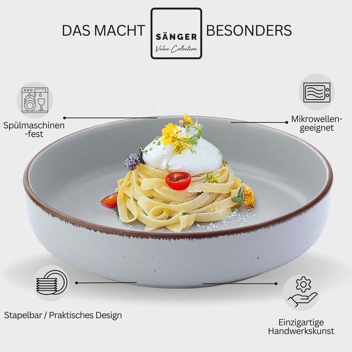 Produktbild Sänger Pastaschalen Set Bombay Stone (4 x, 20.50 cm)