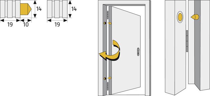Actual product image Abus TAS82 CL/DFNLI