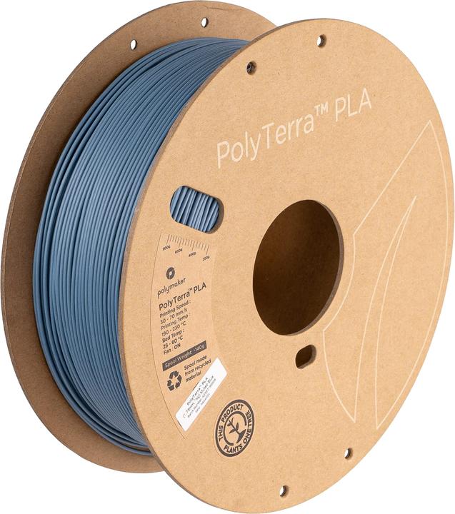 Polymaker PolyTerra PLA (PLA, 1.75 mm, 1000 g, Blau)